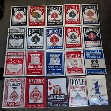 LOT OF 20 Factory Sealed Playing Card Decks, Rider Back, Maverick, Hoyle, BCG... picture