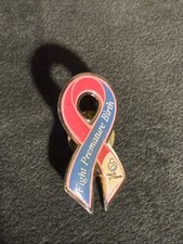 Fight Premature Birth March of Dimes Awareness Ribbon Jacket Lapel Pin picture