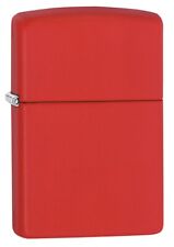 Zippo Classic Red Matte Windproof Pocket Lighter, 233 picture