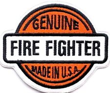 GENUINE FIREFIGHTER USA RESCUE EMT PARAMEDIC MOTORCYCLE VEST IRON ON PATCH Q-14 picture
