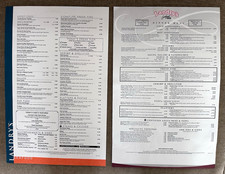 Vintage 2009 & 2012 Landrys Seafood Restaurant Menus Gulf Coast Dining  picture