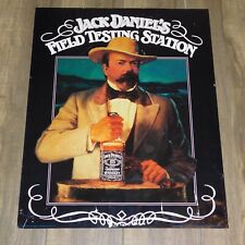 Vintage 1988 Jack Daniels Whiskey Field Testing Station Poster Bar Sign 28x22 picture
