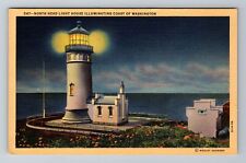 WA-Washington, North Head Light House, Antique, Vintage Souvenir Postcard picture