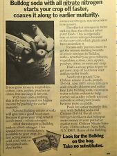 Vintage Print Ad 1972 Bulldog Soda Nitrate Nitrogen Natural Chilean Fertilizer picture