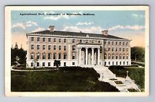 Madison WI-Wisconsin, Agricultural Hall, University, Antique, Vintage Postcard picture