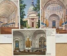 Lot of 4 Vintage Postcards US Naval Academy Chapel Painting Ruth Perkins Safford picture