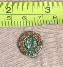 Vtg Hospital For Special Surgery 25 Years Service Award 1/10 10k GF Lapel Pin picture