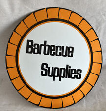 LARGE VINTAGE GAMBLES HARDWARE SIGN OLD ADVERTISE 19” Barbecue Supplies 2 Sided picture
