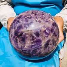 13.57LB Natural Beautiful Dream Amethyst Quartz Crystal Sphere Ball Healing 1931 picture