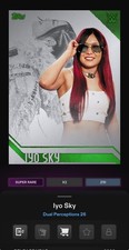 [DlGITAL CARD] TOPPS SLAM DUAL PERCEPTIONS S1 SR IYO SKY GREEN BASE picture