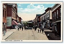 Lonaconing Maryland Postcard Main Street Exterior Street c1920 Vintage Antique picture