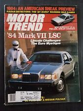 Motor Trend Aug 1983 Nissan Pulsar - 1984 Lincoln Mark VII - Ford EXP  Mazda 626 picture