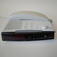 GE 2-9710A Radio Alarm Clock Telephone-AM/FM-Vintage 1993-Red Digits picture