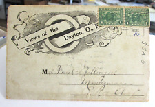 Rare 1913 DAYTON OHIO FLOOD VIEWS Folding Views Postcard, Pan Am Expo Stamps picture