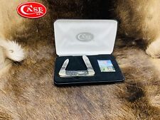 2007 Case / Zippo 10th Anniversary Canoe Knife Black Bone Handles Mint Box  picture