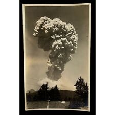 Volcano Eruption RPPC Postcard Kariuzawa Tsuchiya Japan Vintage picture