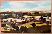 Vintage c1950 Postcard Decatur Illinois Holiday Inn Hotel Aerial View Chrome picture