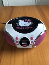 Hello Kitty CD Player Boombox and Radio Black Pink 2014 KT2026MBY Sanrio *Read* picture