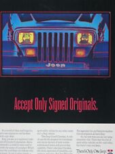 1994 Jeep Wrangler Vintage Accept Only Signed Original Print Ad 8.5 x 11