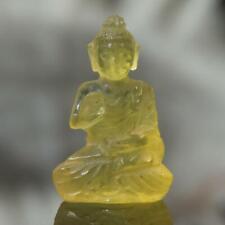 Sculpture of the Buddha Natural Yellow Mexican Fire Opal Gemstone Carving 5.5cts picture