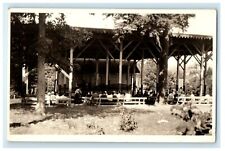 1938 Camp Cabin House Worcester Massachusetts MA RPPC Photo Antique Postcard picture