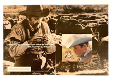 1977 Marlboro PRINT AD hundred years ago rolll his own vintage photo look picture