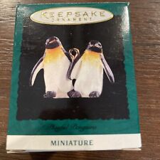 1995 Playful Penguins Hallmark Noah’s Ark Tiny Christmas Ornament picture