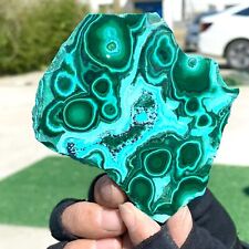 186G Natural Chrysocolla/Malachite transparent cluster rough mineral sample picture