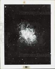 1969 Press Photo Rice Photo of Crab Nebula, Source of Gamma-Ray Pulsar picture