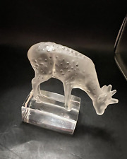 Lalique Crystal Deer DAIM Crystal MINT Statuette Older Signature picture