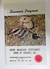 1950 GREEN MOUNTAIN SPORTSMENS SHOW PROGRAM  Hartland Vermont FISH HUNT ADS ETC picture