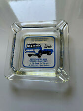Vintage Glass Ashtray Boyceville New Frontiers Trucking Co-op  New Auburn, WI picture