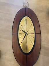 Vintage MCM Elgin Wall Clock Untested picture