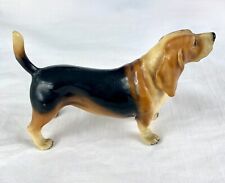 Vintage Mortens Studio Basset Hound Ceramic Dog Flawed but Charming 1940-50 picture