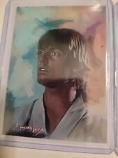 Luke Skywalker #15 Art Card Limited 26/50 Edward V Signed (Movies Characters) & picture