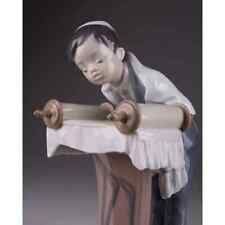 1992 Vintage Porcelain Statue Jewish Boy Lladro Judaica Figure Marked 21 cm picture