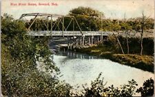 Big Blue River Seward Nebraska Bridge c1900's Iron Cross UNP DB Vintage Postcard picture