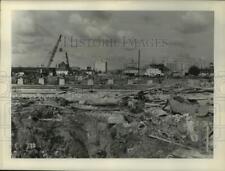 1953 Press Photo S. Claiborne construction looking toward Canal Street picture