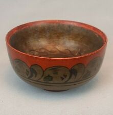 Small Wooden Painted Bowl, Made In The Soviet Union, 1960’s. picture