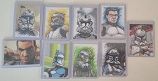 Star Wars Clone Trooper PSC Sketch Cards - Rex, Cody, Gree, Wolffe, & More picture