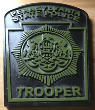 Police Pennsylvania State Trooper Tactical 3D routed Patch Plaque Sign Custom picture