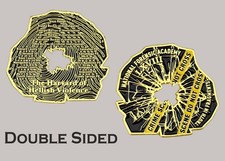 National Forensic Academy Crime Scene Fragment Shaped Challenge Coin  J#31 picture