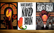 NAKED BRAIN #1-3 Complete mini MARC HEMPEL Indie Humor Comic TOO MUCH COFFEE MAN picture