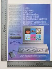 Commodore Amiga 500 Personal Computer Pc Vintage C64 Print Advertisement picture