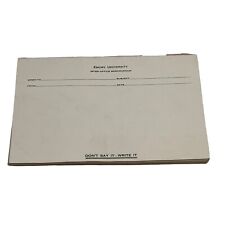 Vintage Emory University Inter Office Memorandum Pad Dont Say It Write It Blank picture