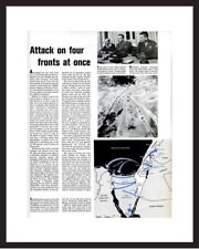 Framed Original LIFE Magazine Page | Six-Day War Photos, Map, & Text | June 1967 picture