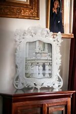Gorgeous Milano Collection White Photo Frame 9” X 11,5” leaves ornament Great picture