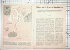 Continental Drift Fossil Record Science Journal Article Pages Ephemera picture