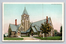 Portsmouth NH Christ Church Russian Service Phostint Unposted DB Postcard picture
