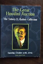 Auction Catalog 2004 The Great Houdini Auction The Sidney H. Radner Collection picture